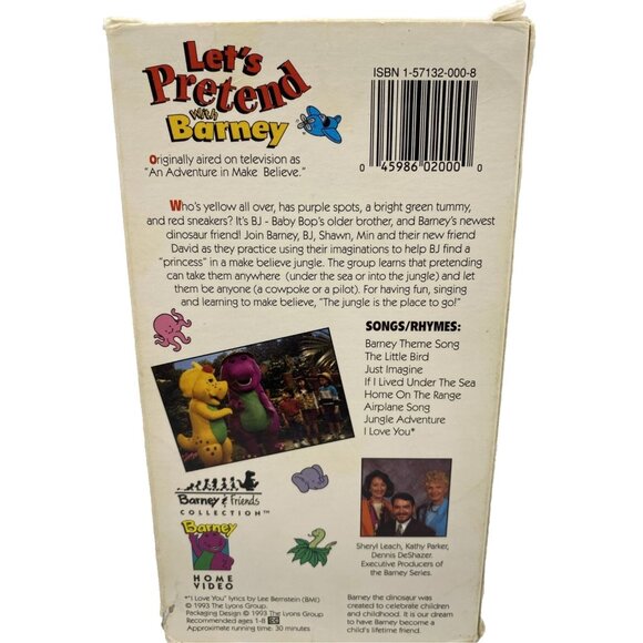 7 Barney VHS School Concert Pretend Great Adventure Live Imagination Island Lot - Picture 4 of 16